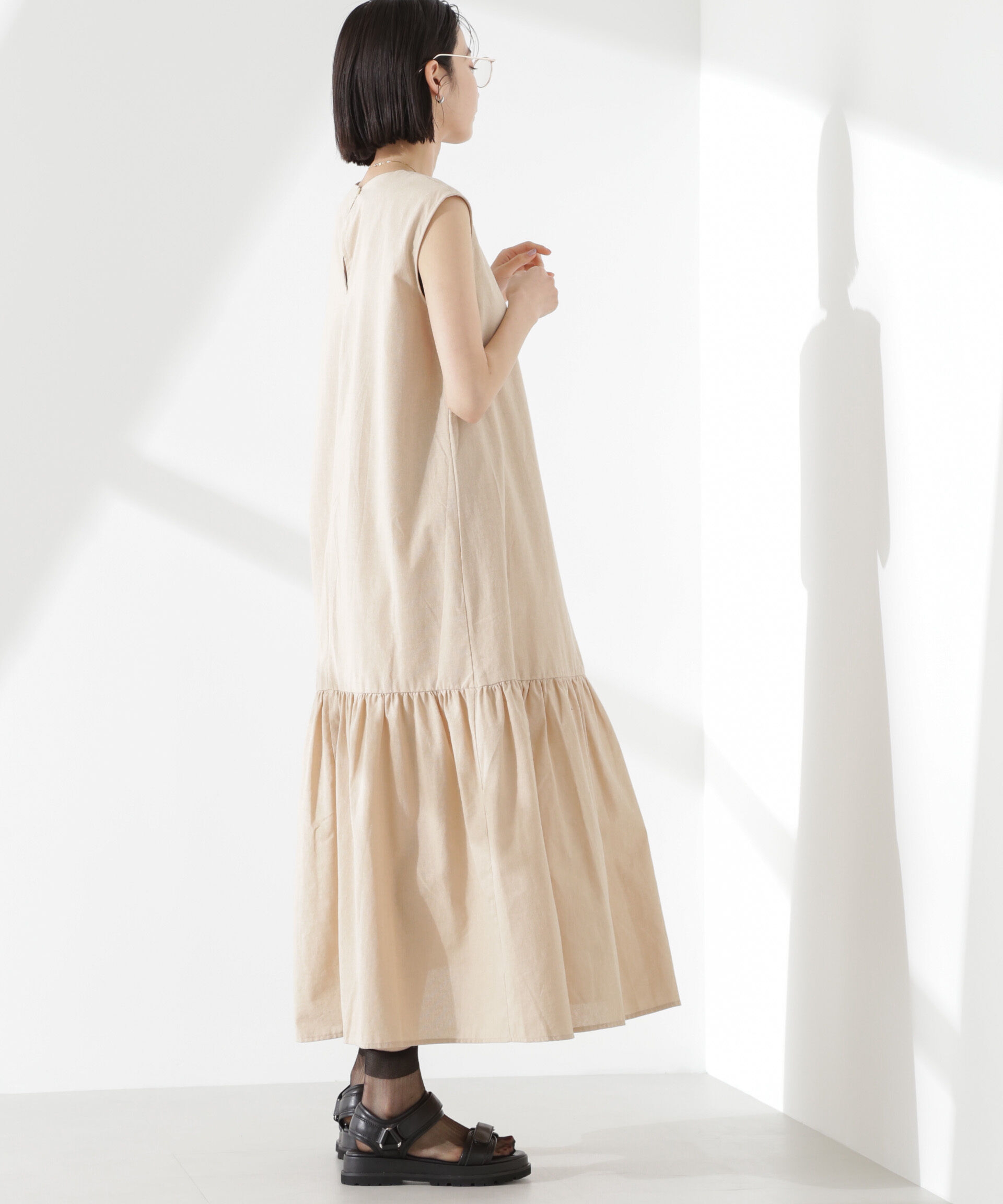 nano･universe「綿麻COOLMAXワンピース」|ワンピース|