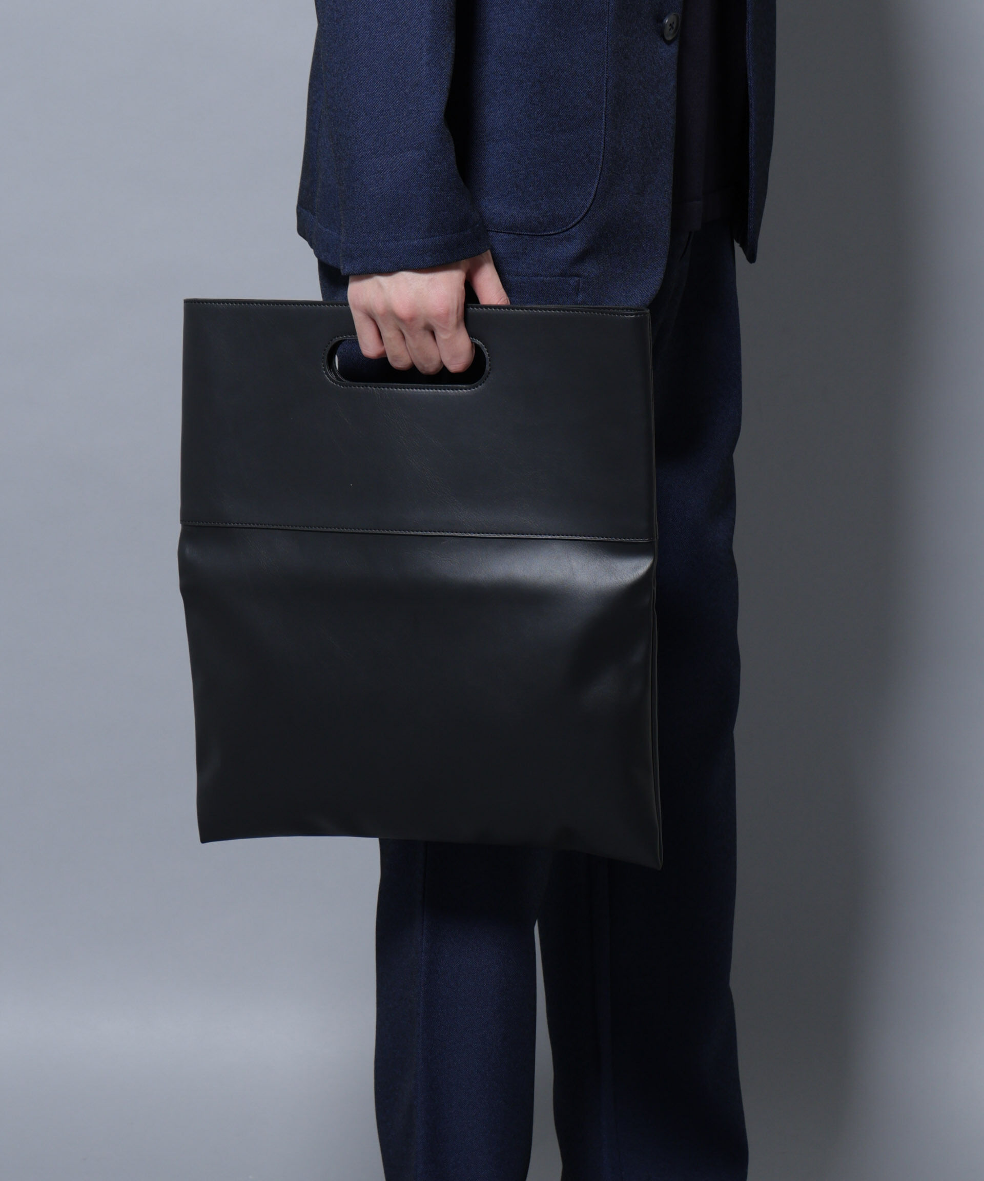 nano･universe「WEB限定/シンセティックレザー2WAYクラッチバッグ」|ショルダー・メッセンジャー|