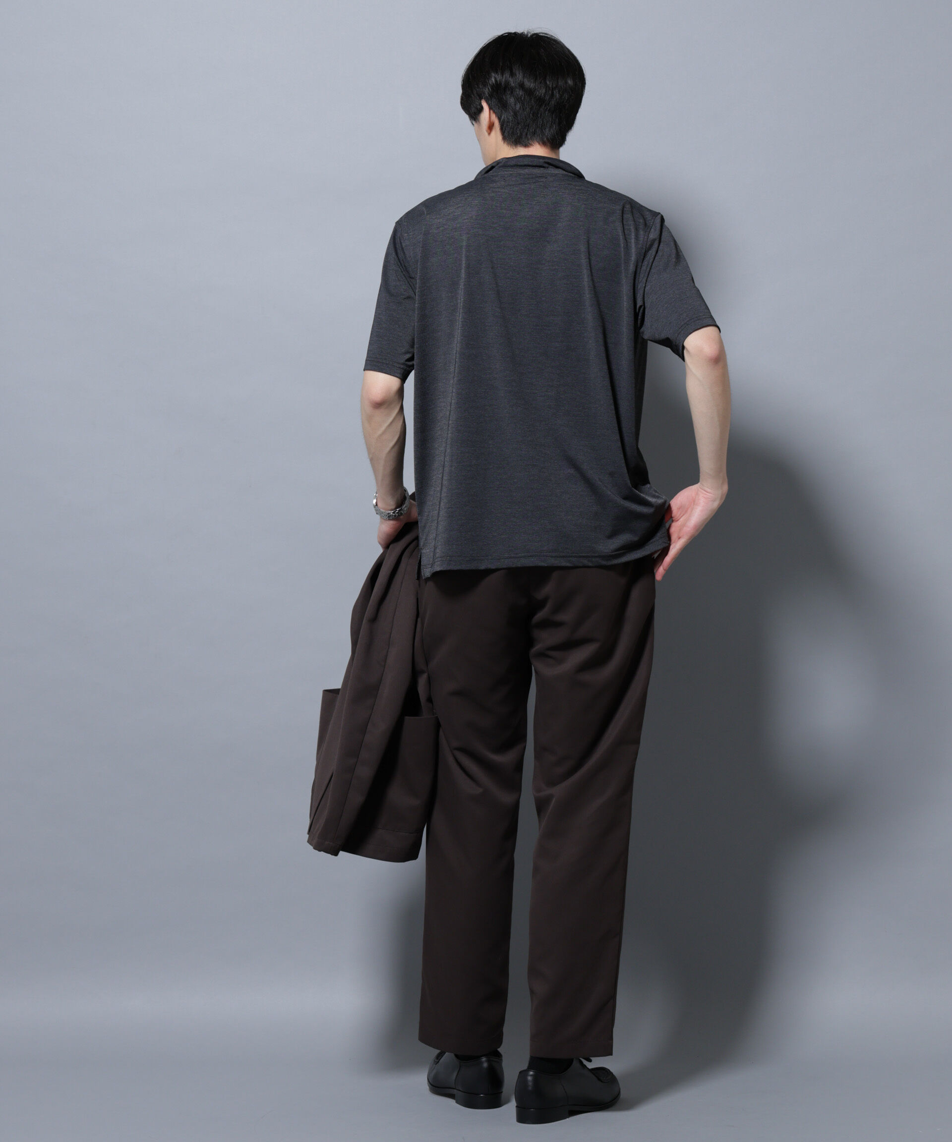 nano･universe「ストレッチメランジポロシャツ半袖」|Tシャツ・カットソー|