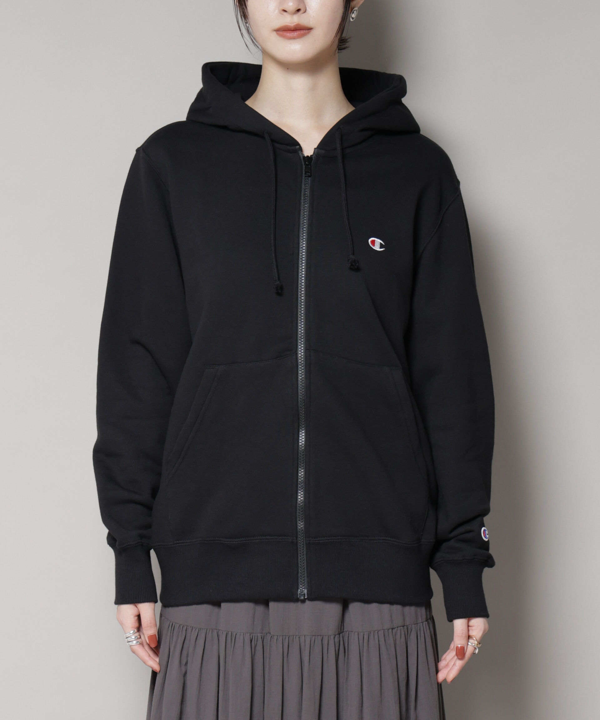 nano･universe「Champion/ZIP HOODED SWEATSHIRT」|Tシャツ・カットソー|