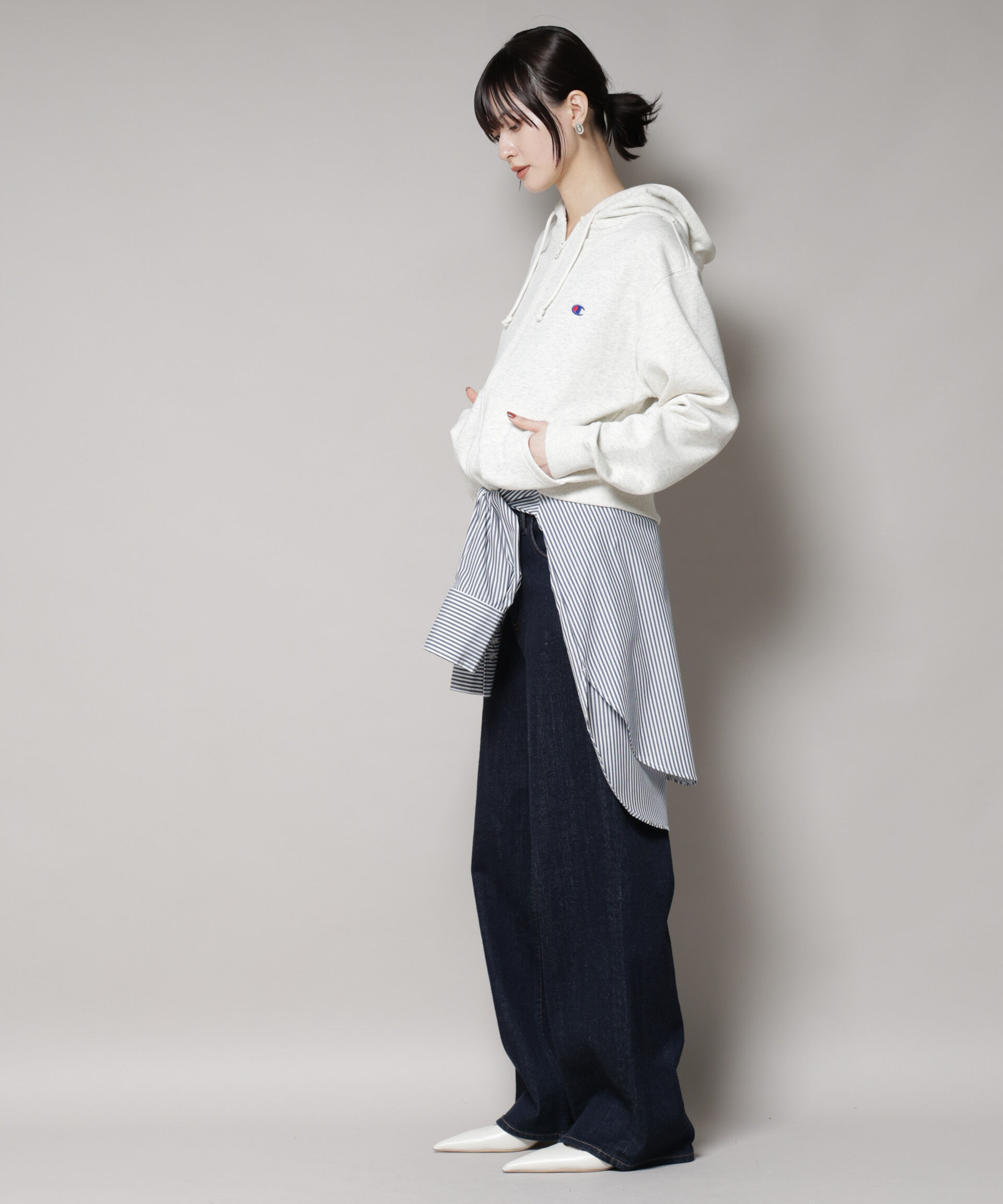 nano･universe「Champion/ZIP HOODED SWEATSHIRT」|Tシャツ・カットソー|