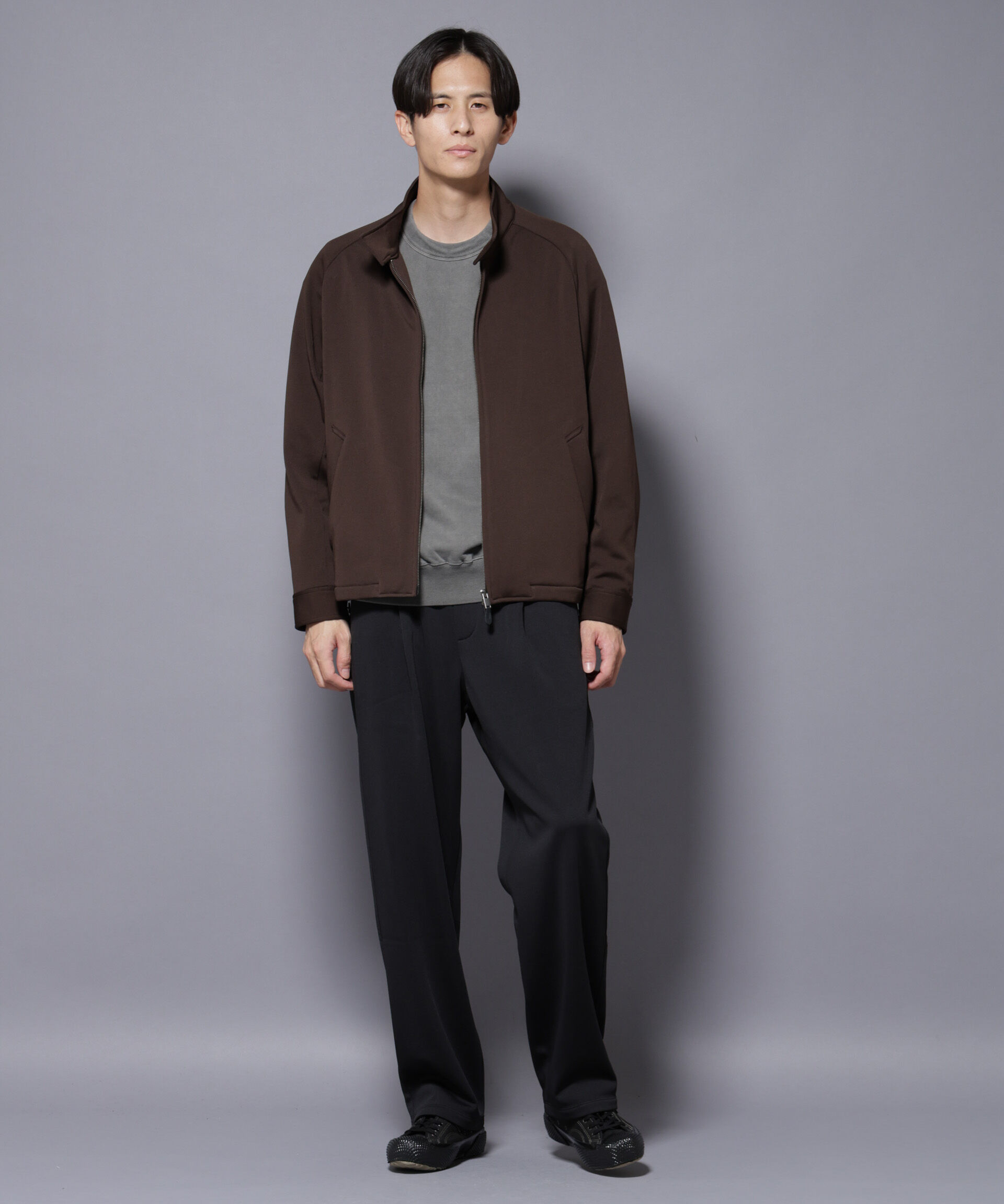 nano･universe「｢MC｣coveross(R) フリースボンディングワイドパンツ」|チノ|