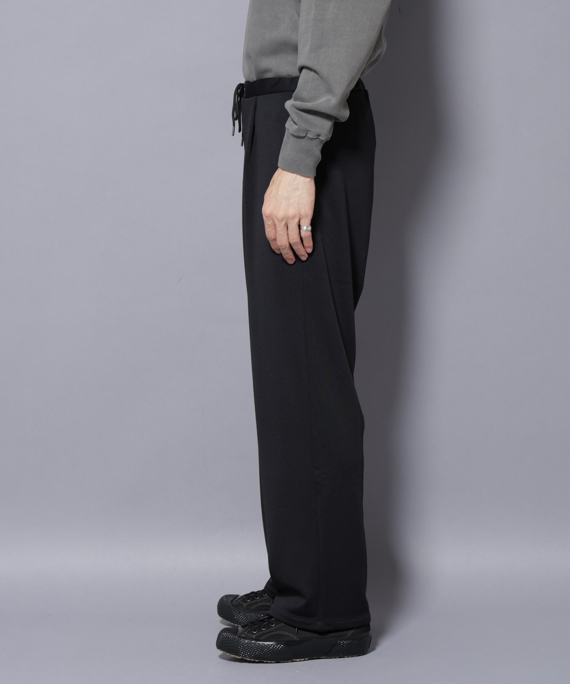 nano･universe「｢MC｣coveross(R) フリースボンディングワイドパンツ」|チノ|