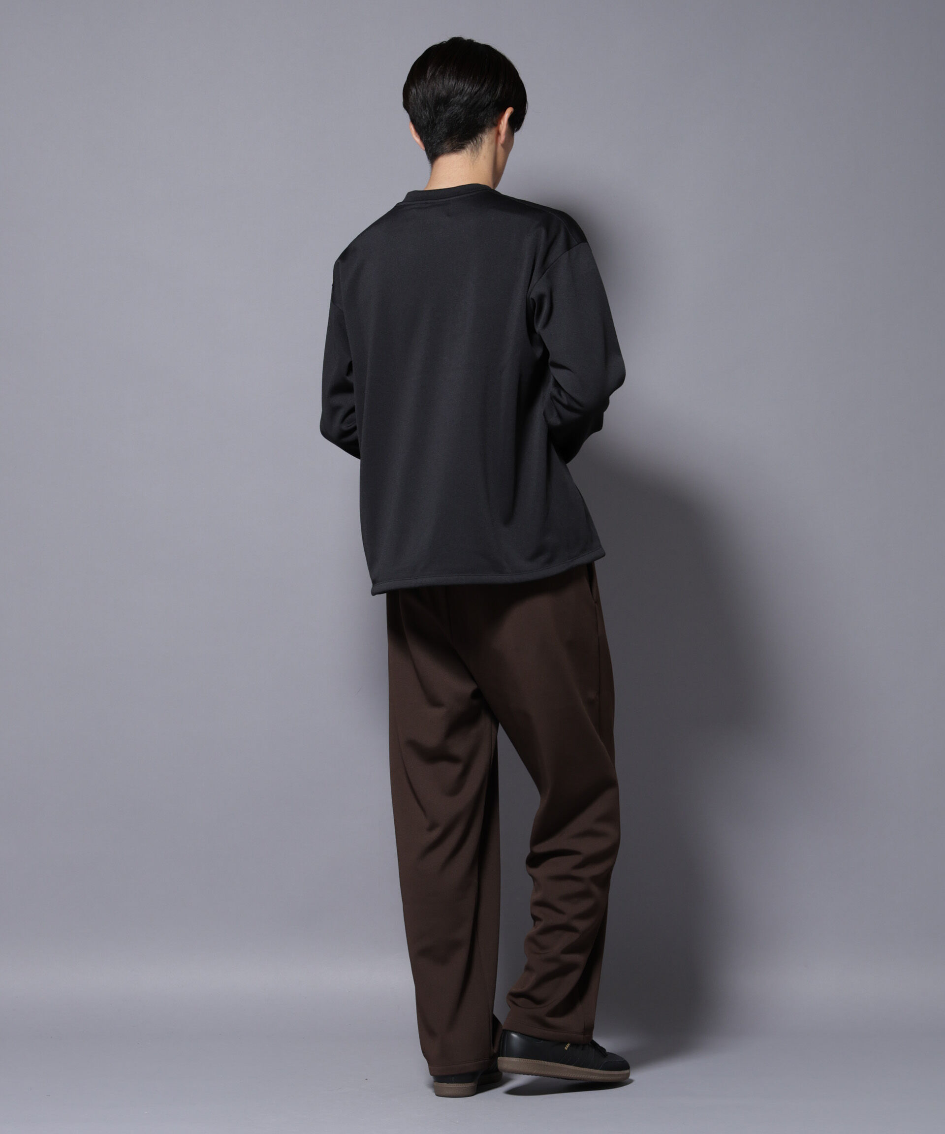 nano･universe「｢MC｣coveross(R) フリースボンディングワイドパンツ」|チノ|