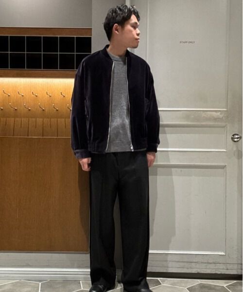 nano･universe「シルク混クルーネックニット」|ニット・セーター|