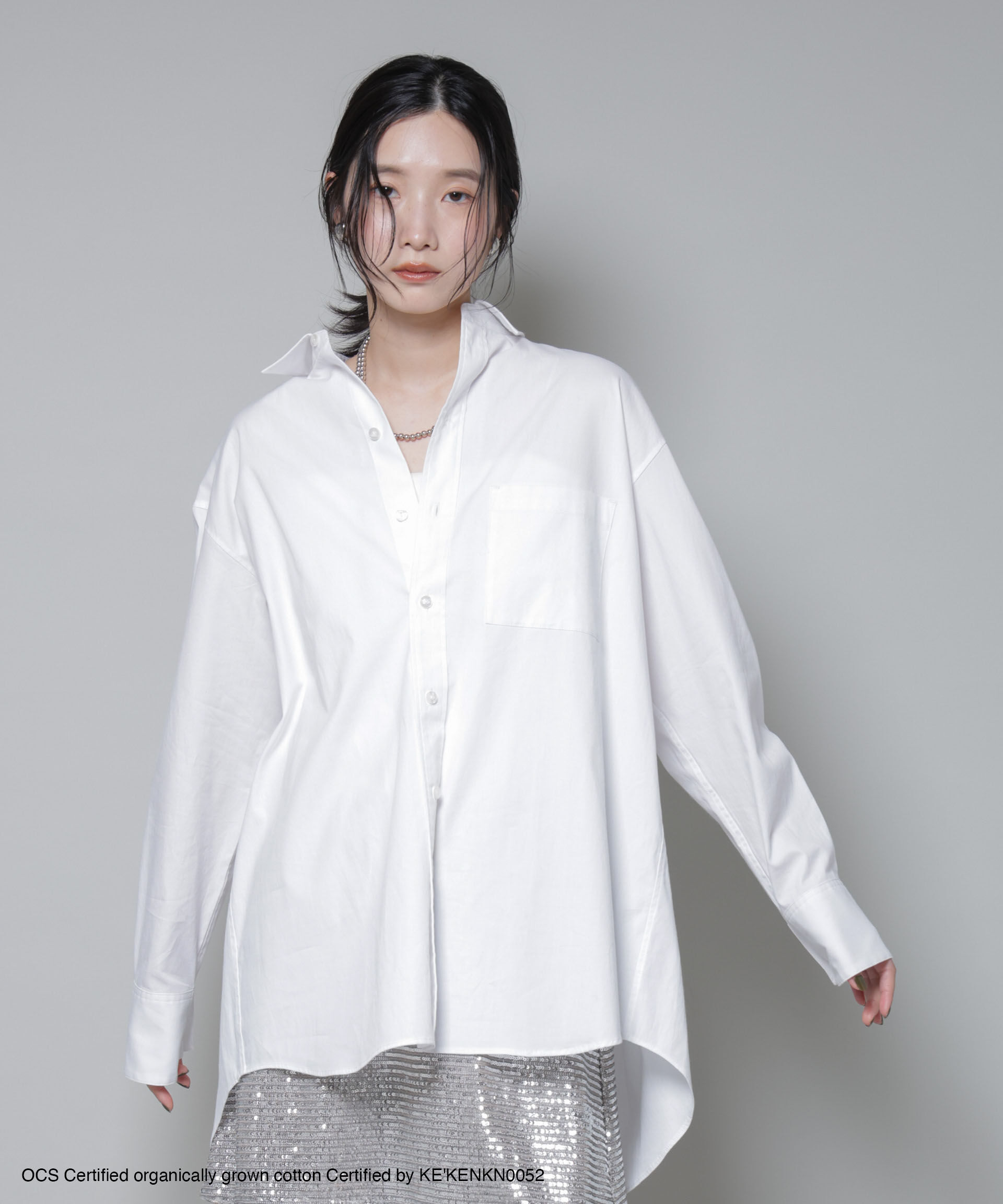 nano･universe「オーガニックコットンオックスフォードシャツ ( OCS )」|シャツ・ブラウス|