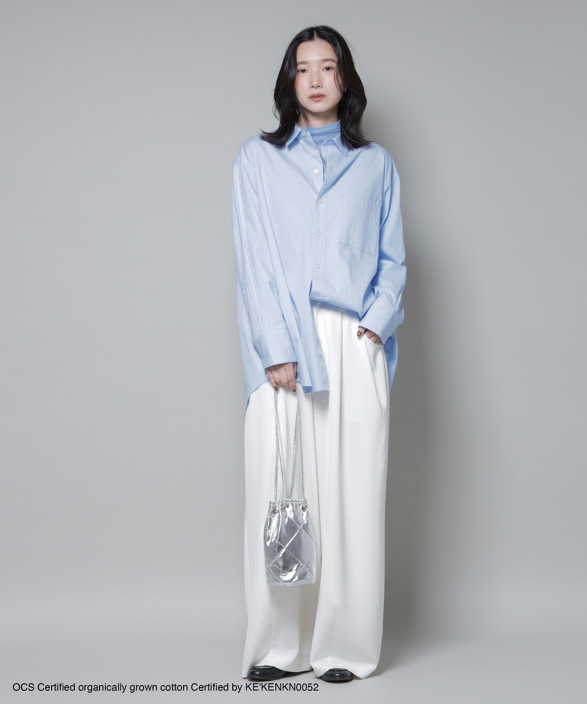 nano･universe「オーガニックコットンオックスフォードシャツ ( OCS )」|シャツ・ブラウス|