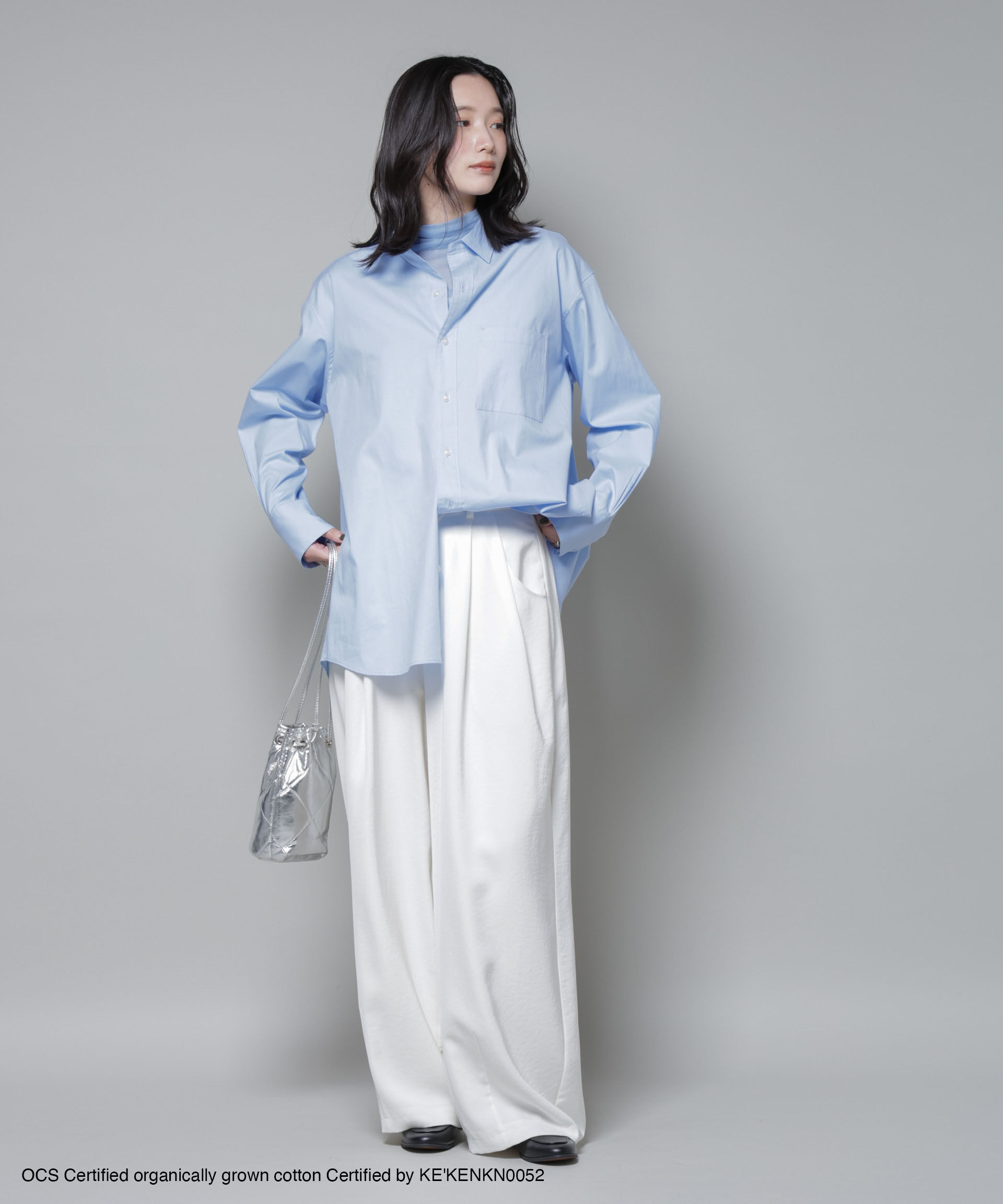 nano･universe「オーガニックコットンオックスフォードシャツ ( OCS )」|シャツ・ブラウス|