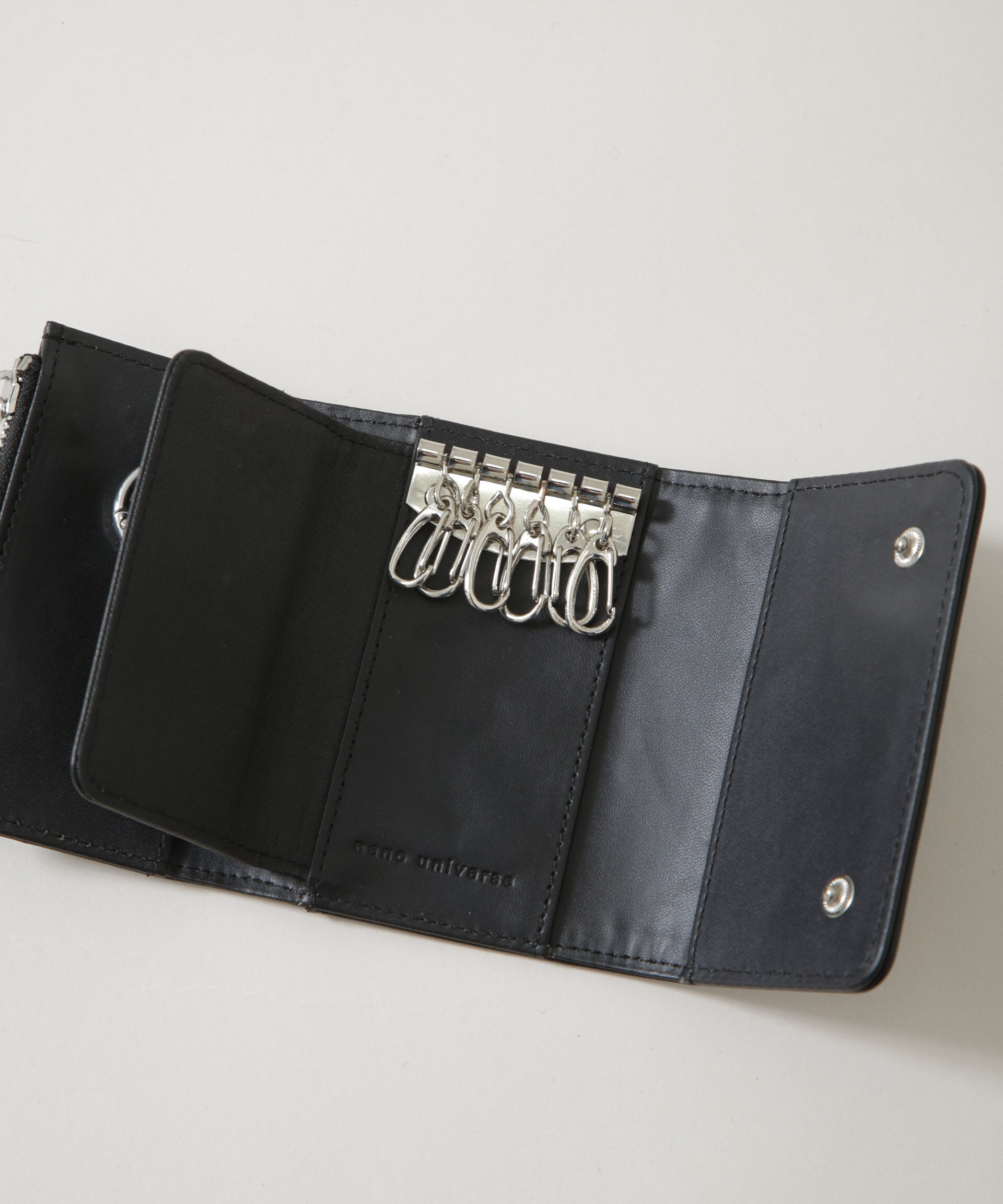 nano･universe「WEB限定/フェイクレザーキーケース」|財布|