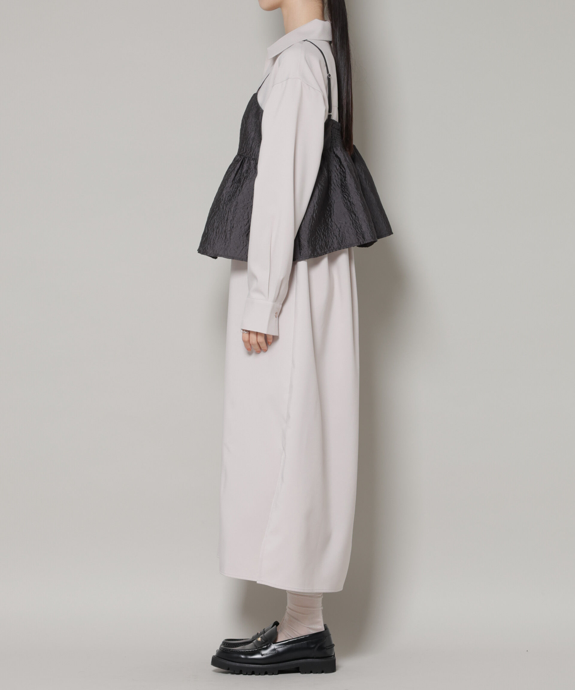 nano･universe「キャミビスチェ&times;スキッパーワンピース アンサンブルセット」|ワンピース|