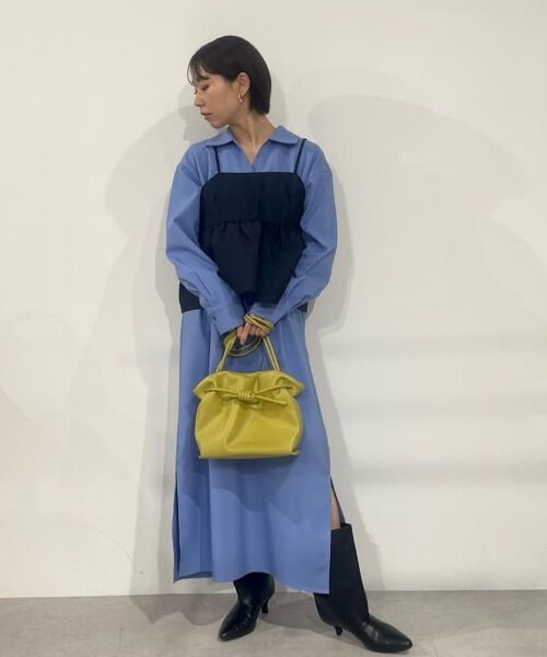 nano･universe「キャミビスチェ&times;スキッパーワンピース アンサンブルセット」|ワンピース|