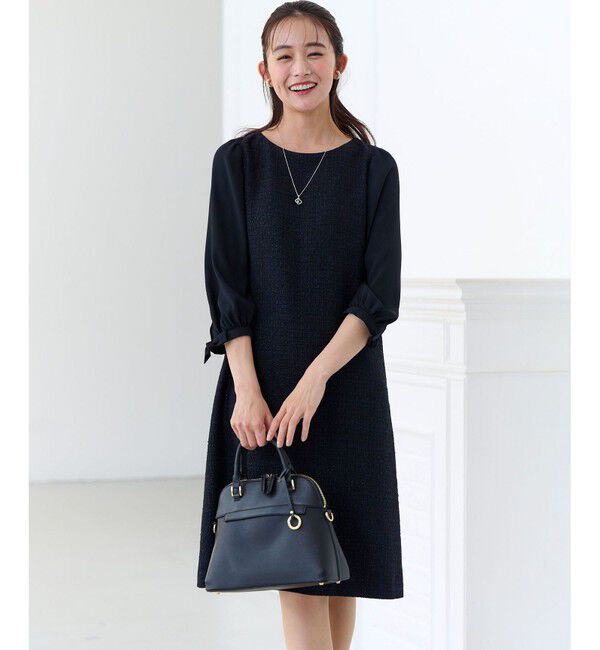 組曲「【KUMIKYOKU NAVY】ラメループモールツイード ワンピース」|ワンピース|