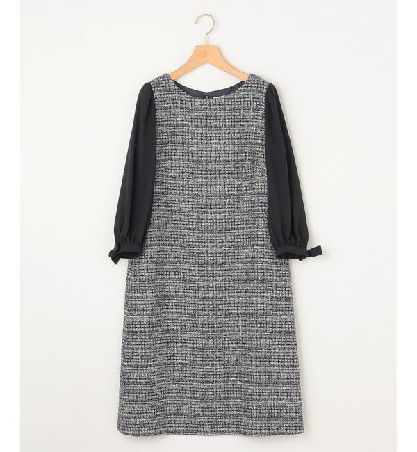 組曲「【KUMIKYOKU NAVY】ラメループモールツイード ワンピース」|ワンピース|