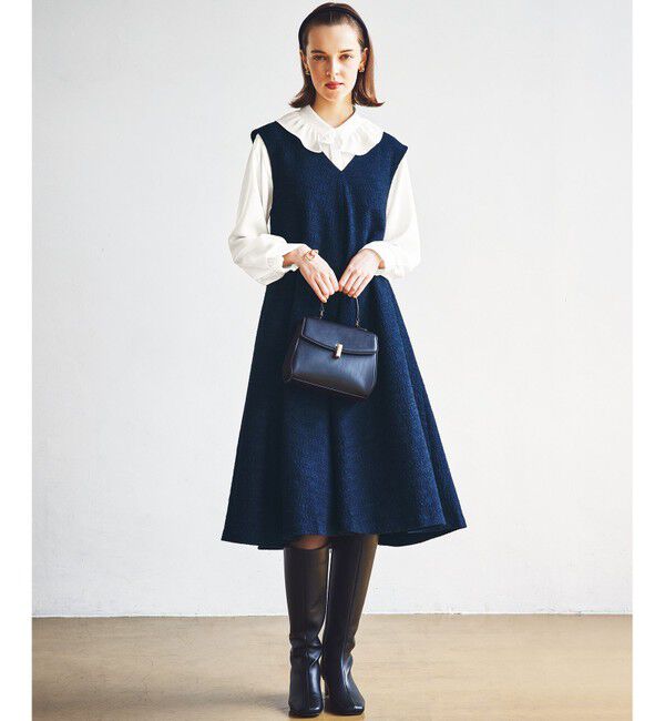 組曲「ファンシーツイード Vネックジャンスカ」|ジャンパースカート|