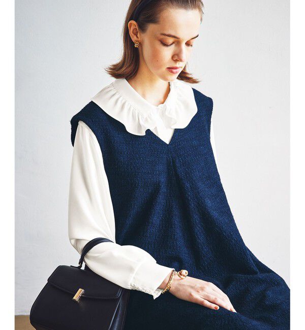 組曲「ファンシーツイード Vネックジャンスカ」|ジャンパースカート|