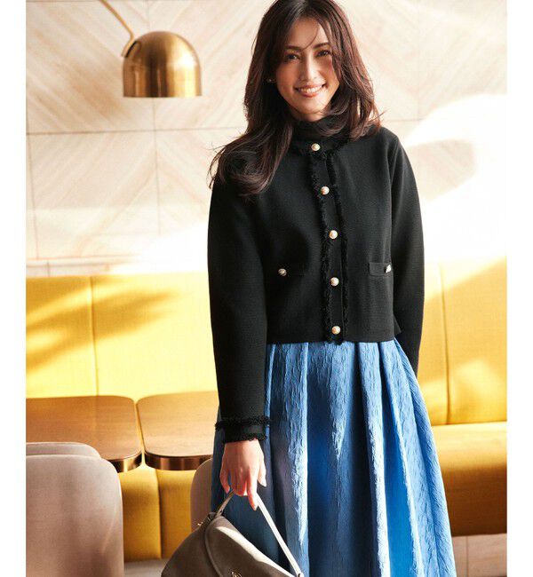 組曲「ビジューボタンニットジャケット」|ニット・セーター|