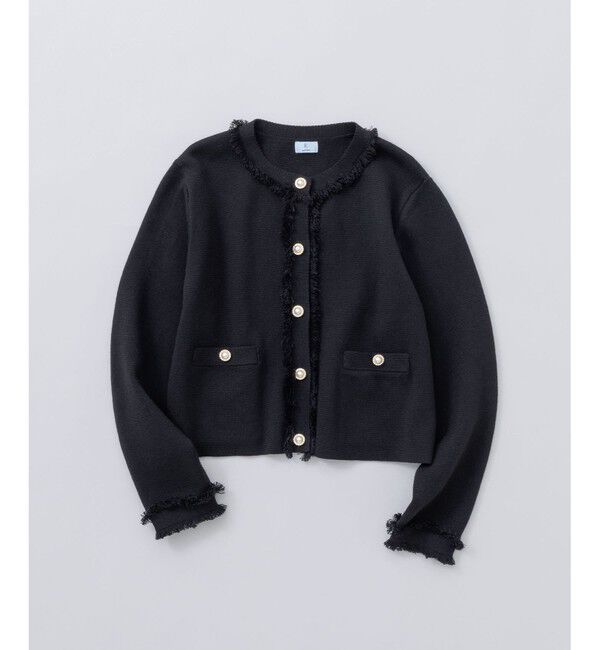 組曲「ビジューボタンニットジャケット」|ニット・セーター|