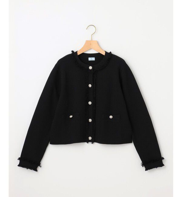 組曲「ビジューボタンニットジャケット」|ニット・セーター|