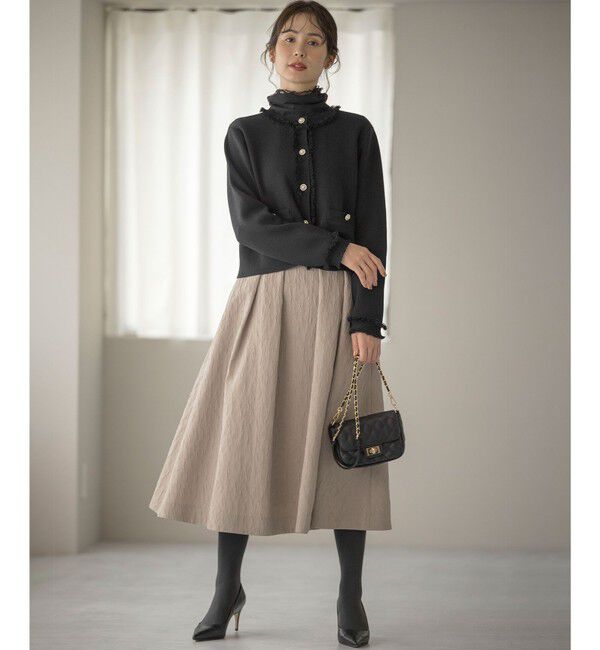 組曲「ビジューボタンニットジャケット」|ニット・セーター|