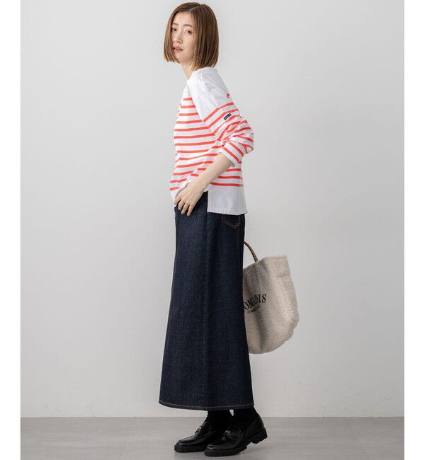 23区「【洗える】Armor-lux パネルボーダー 長袖Tシャツ」|Tシャツ・カットソー|