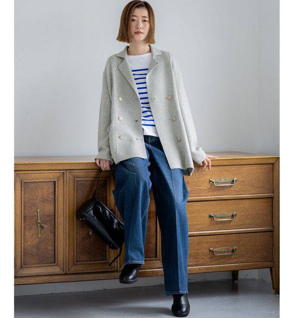 23区「【洗える】Armor-lux パネルボーダー 長袖Tシャツ」|Tシャツ・カットソー|