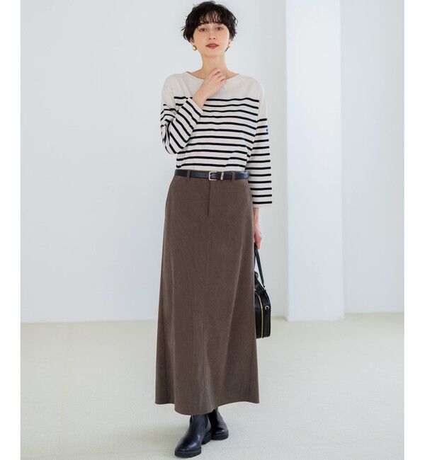 23区「【洗える】Armor-lux パネルボーダー 長袖Tシャツ」|Tシャツ・カットソー|