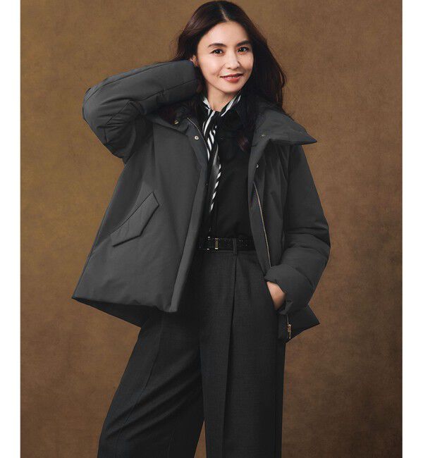 23区「【滝沢眞規子さん着用/洗える】メリノウールサテン 2WAYドルマンスリーブシャツ」|シャツ・ブラウス|