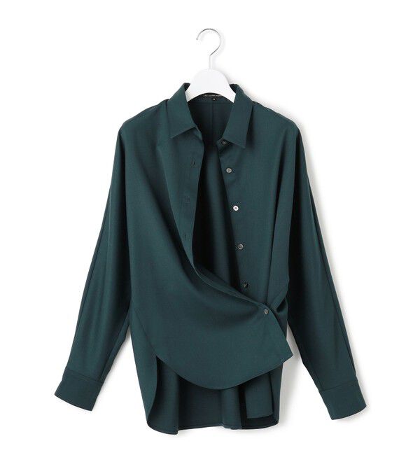 23区「【滝沢眞規子さん着用/洗える】メリノウールサテン 2WAYドルマンスリーブシャツ」|シャツ・ブラウス|