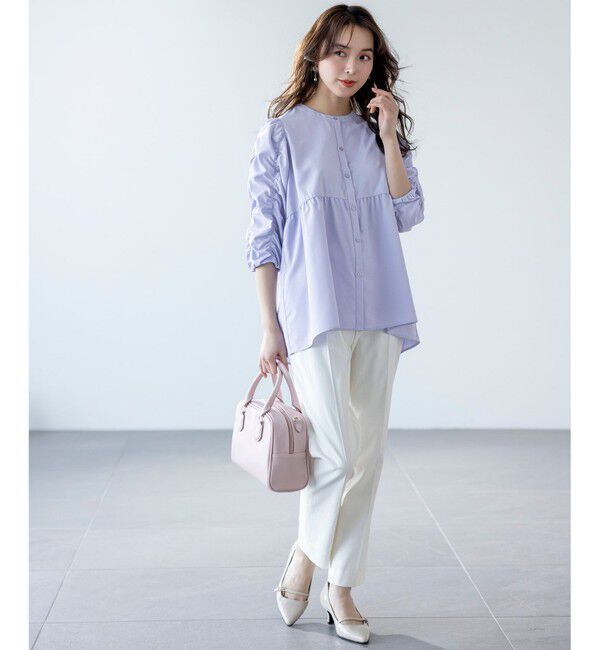 ANY SIS「【洗える】ギャザースリーブ ブラウス」|シャツ・ブラウス|