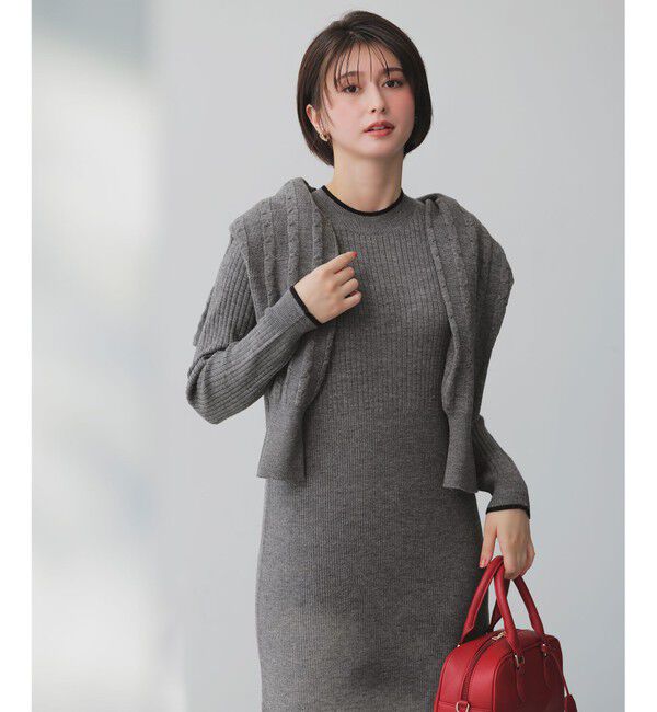 ANY SIS「【2SET】ニット ボレロ &times; ワンピース セット」|ワンピース|