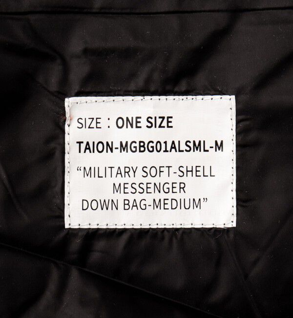 NOLLEY'S goodman「【TAION / タイオン】MILITARY MESSENGER DOWN BAG M」|ショルダー・メッセンジャー|