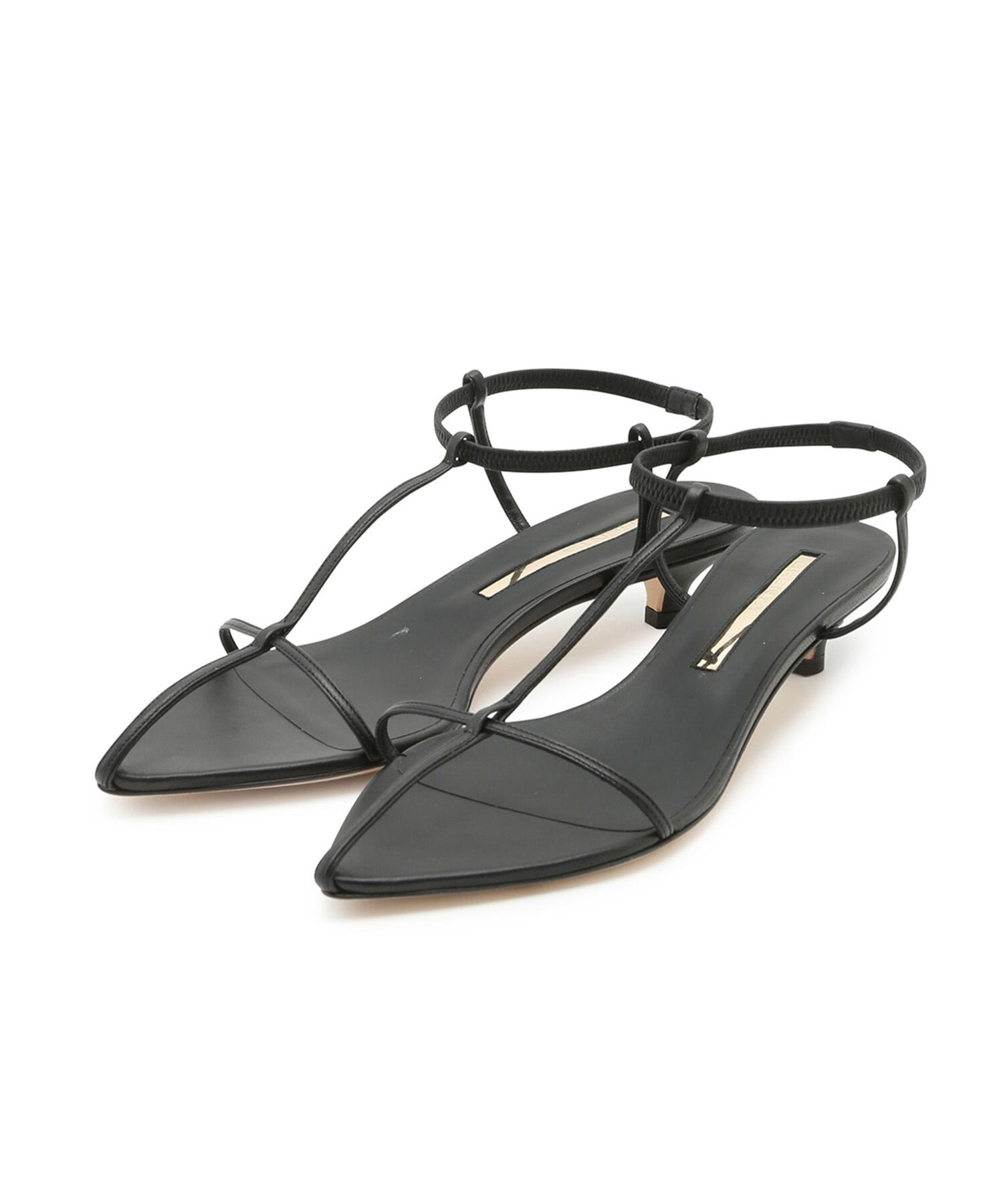 SALON adam et rope'「[ご好評につき追加決定！]【BRENTA】アンクルゴムストラップヒールサンダル」|サンダル|