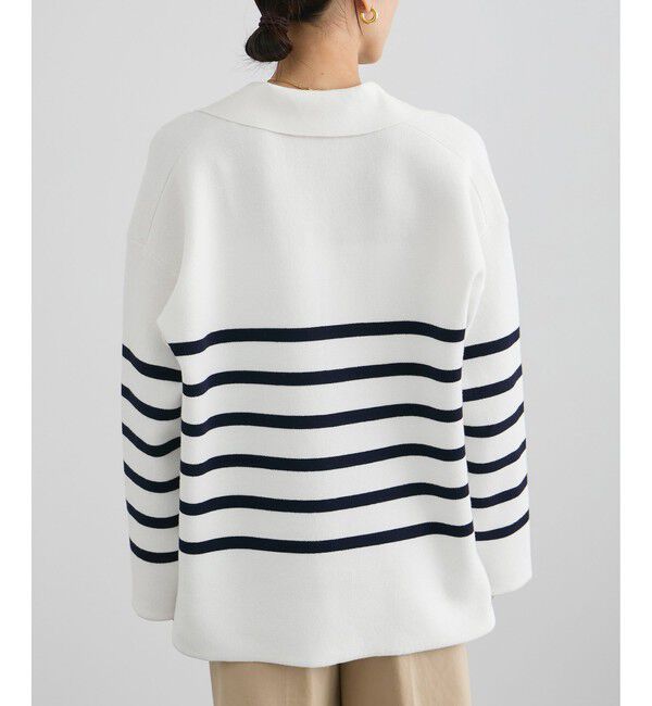 SALON adam et rope'「【WEB限定】スキッパーニットプルオーバー」|ニット・セーター|