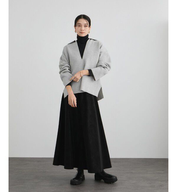 SALON adam et rope'「【WEB限定】スキッパーニットプルオーバー」|ニット・セーター|