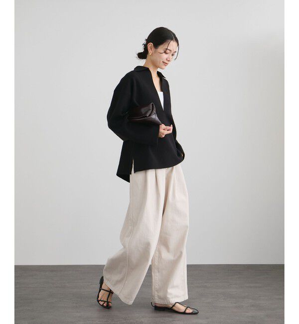 SALON adam et rope'「【WEB限定】スキッパーニットプルオーバー」|ニット・セーター|