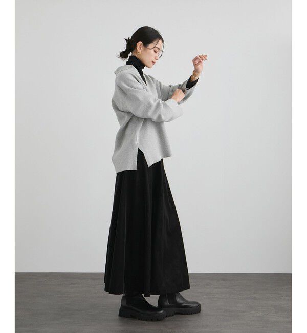 SALON adam et rope'「【WEB限定】スキッパーニットプルオーバー」|ニット・セーター|