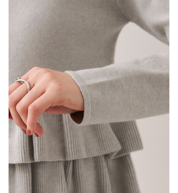 VIS「ティアードペプラムニットカーディガン」|カーディガン|