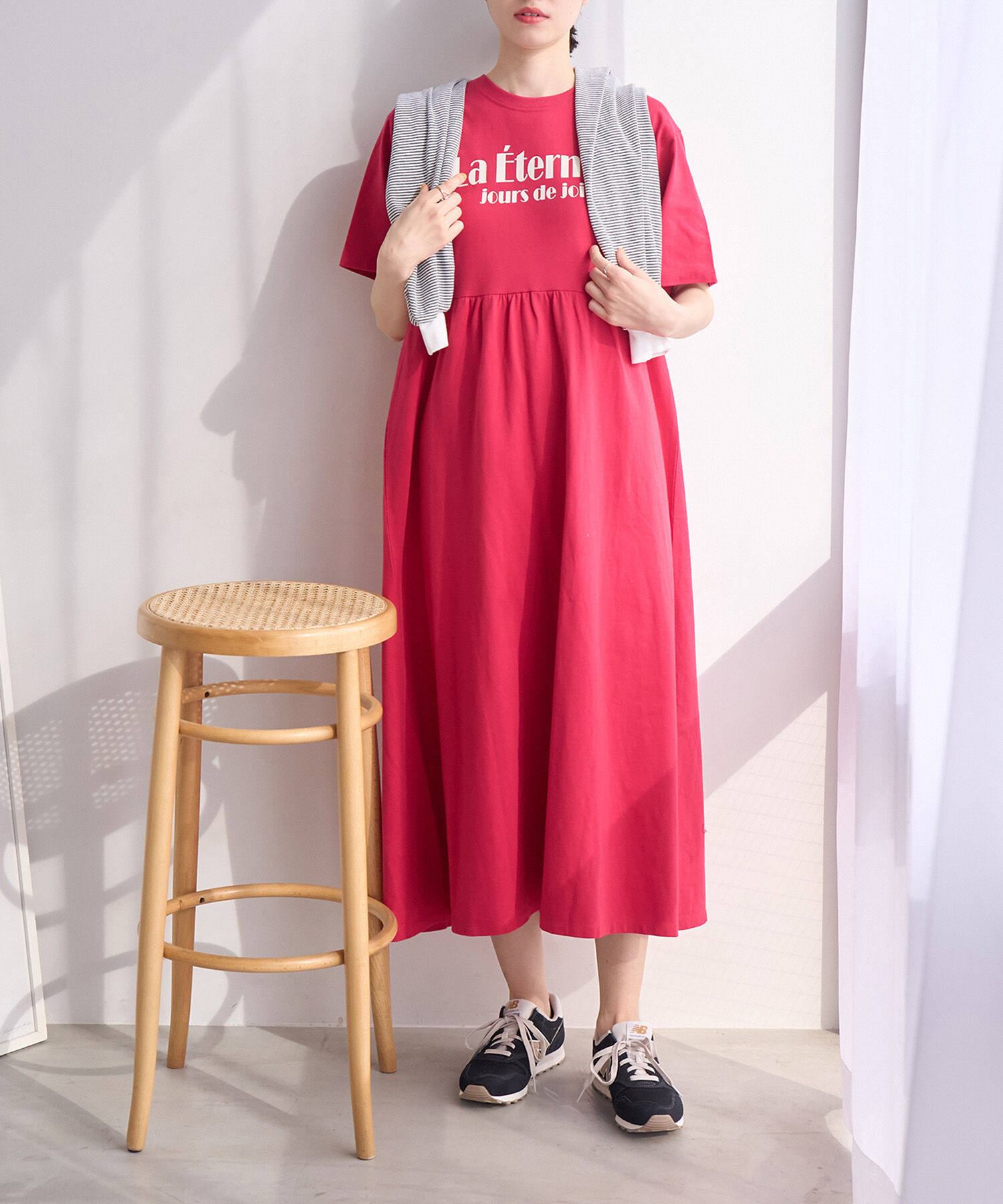 ROPE' PICNIC R「カットギャザーワンピース」|ワンピース|レッド(60)