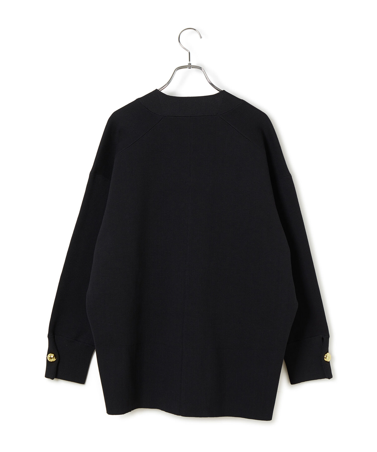 ADAM ET ROPE'「【サステナブル】ロゴボタンミドルカーディガン」|カーディガン|