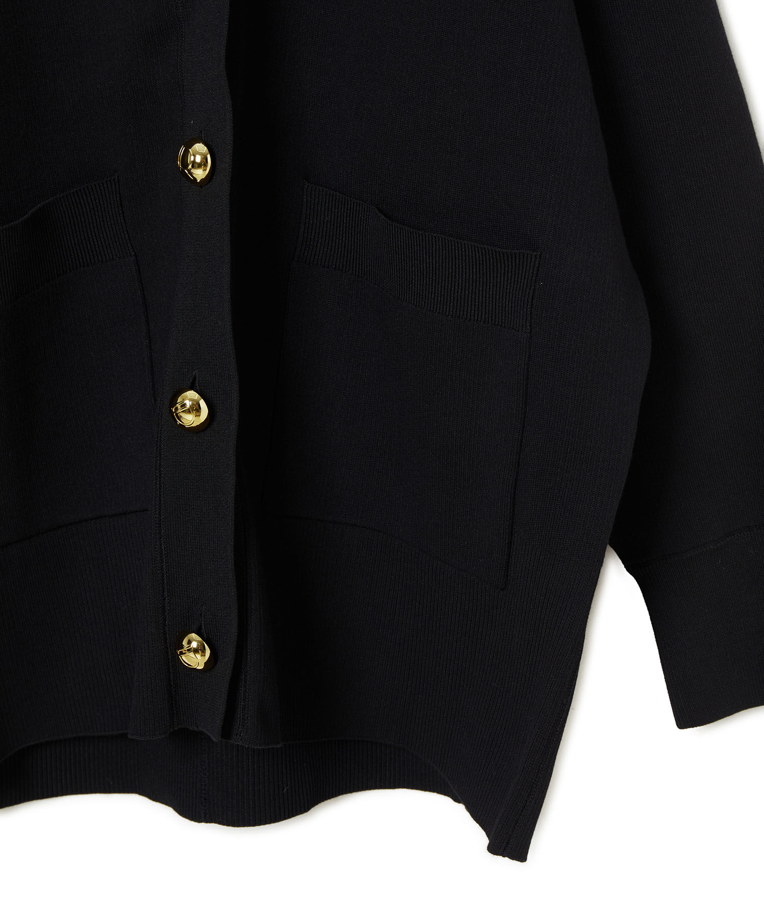 ADAM ET ROPE'「【サステナブル】ロゴボタンミドルカーディガン」|カーディガン|