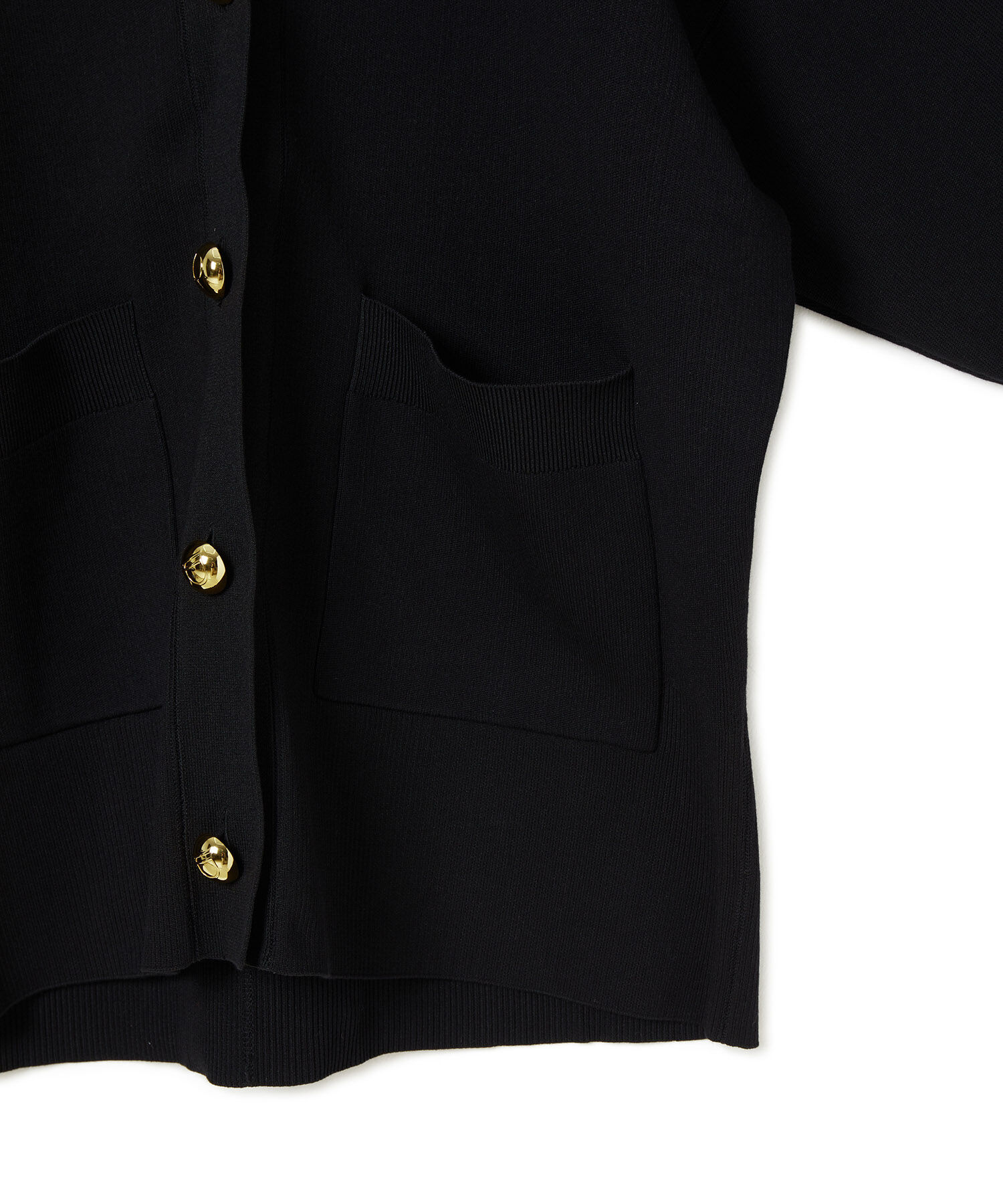 ADAM ET ROPE'「【サステナブル】ロゴボタンミドルカーディガン」|カーディガン|