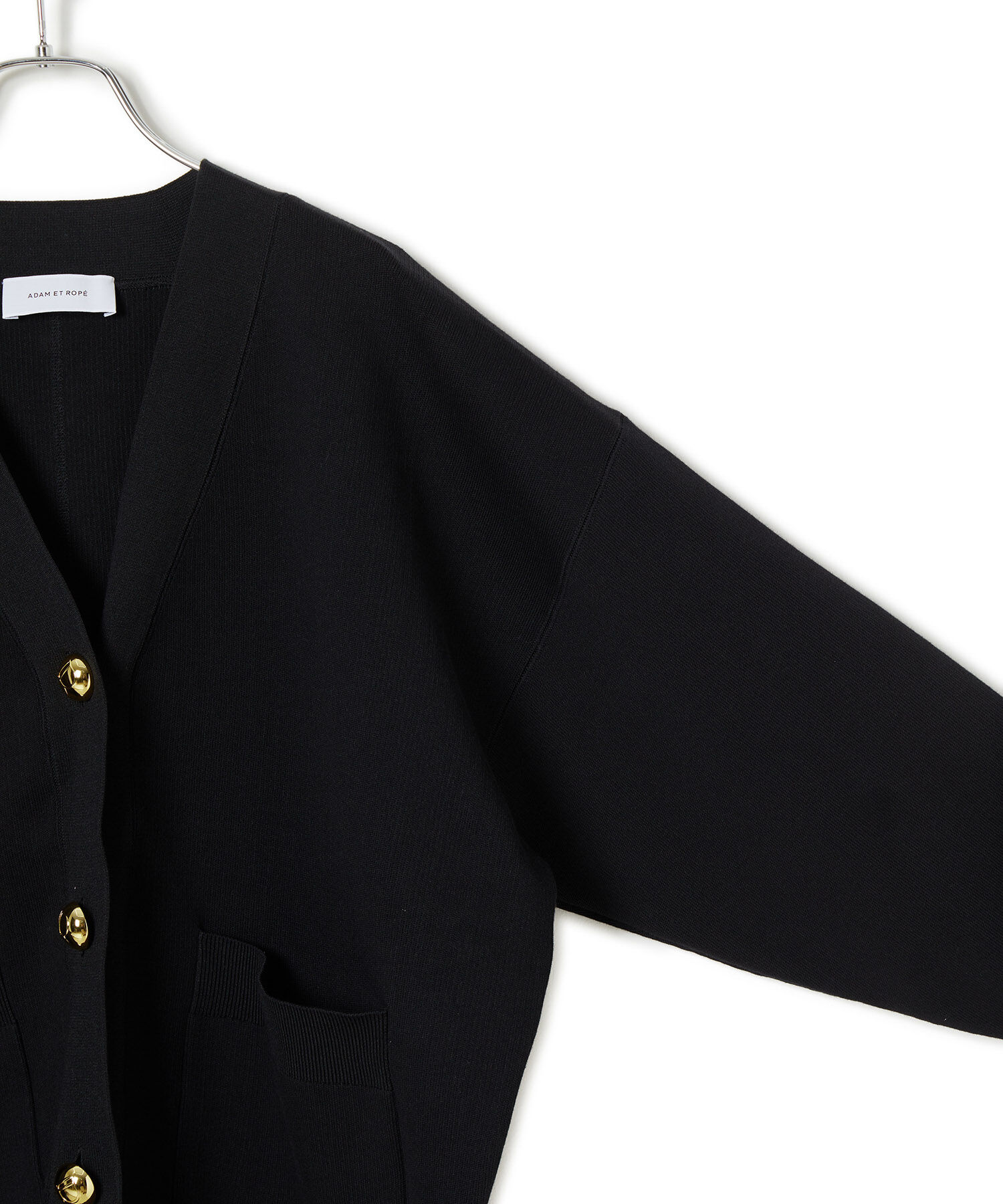 ADAM ET ROPE'「【サステナブル】ロゴボタンミドルカーディガン」|カーディガン|
