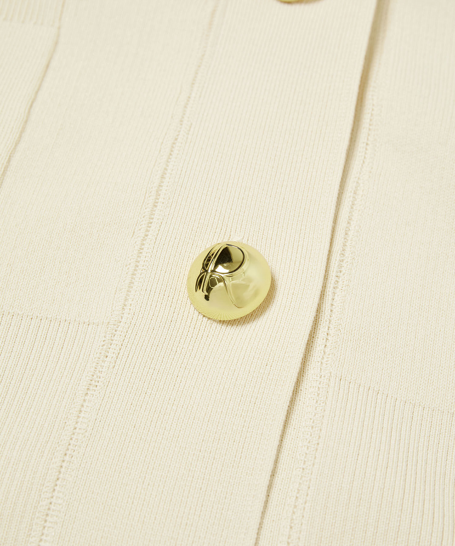 ADAM ET ROPE'「【サステナブル】ロゴボタンミドルカーディガン」|カーディガン|