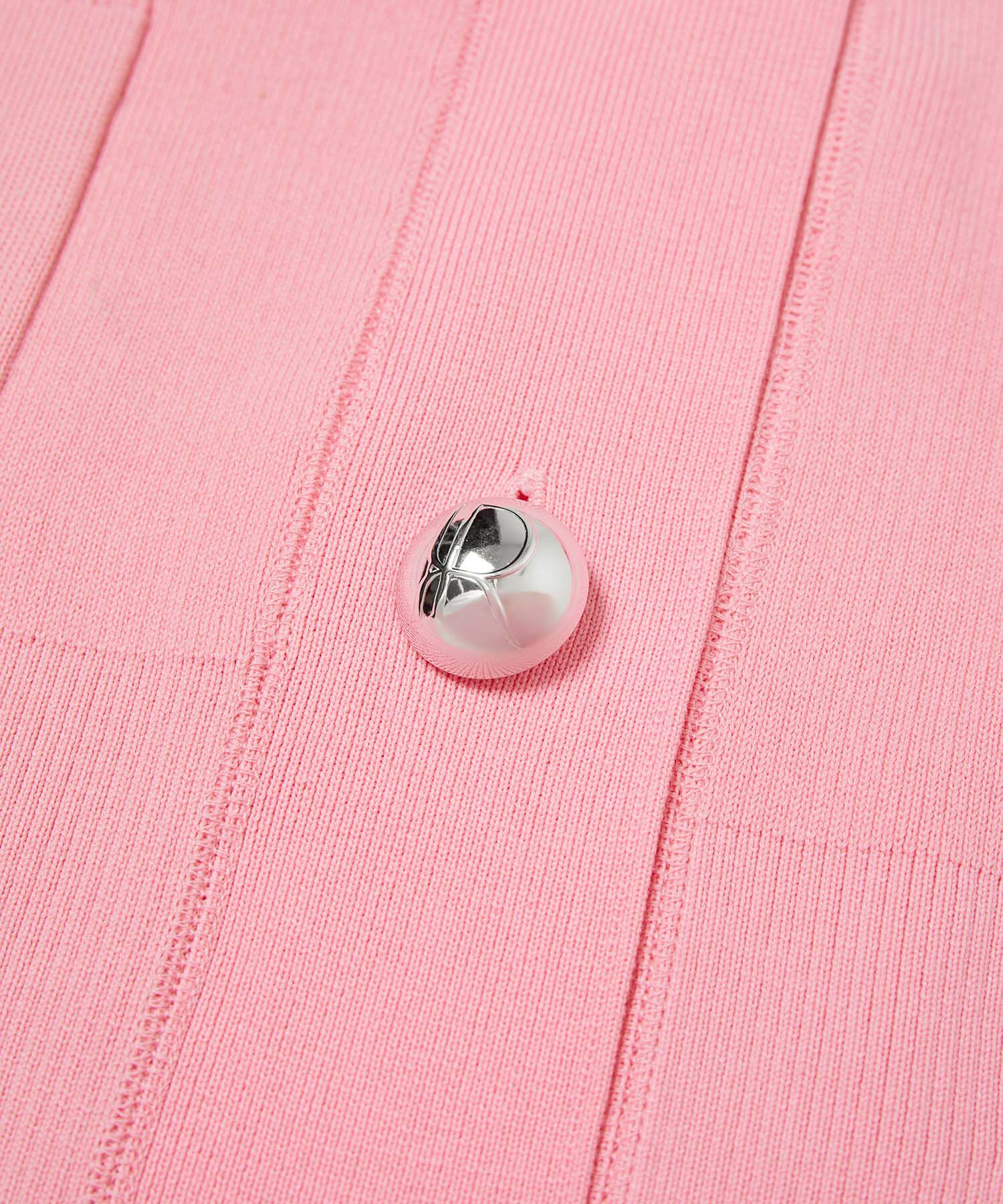 ADAM ET ROPE'「【サステナブル】ロゴボタンミドルカーディガン」|カーディガン|