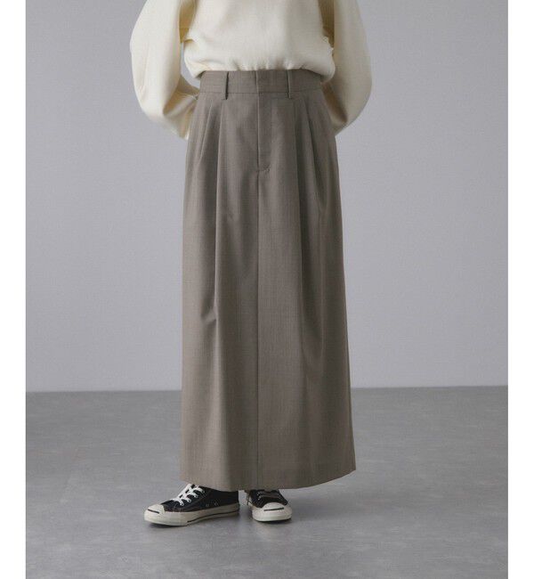 ADAM ET ROPE'「【サステナブル】TWバレルスカート」|スカート|グレーサブ(09)