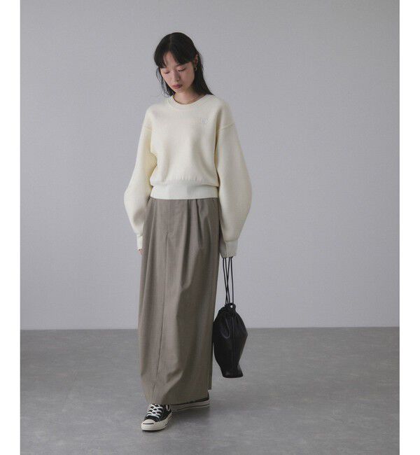 ADAM ET ROPE'「【サステナブル】TWバレルスカート」|スカート|