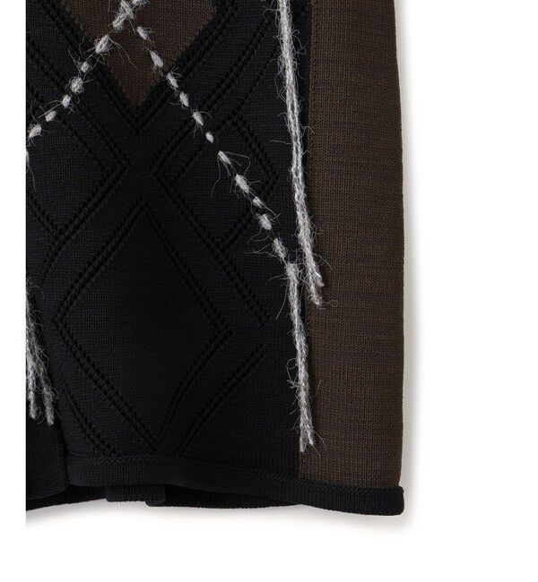 ADAM ET ROPE'「パターンニットカーディガン」|カーディガン|