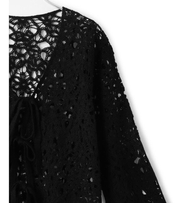 ADAM ET ROPE'「ウールクロシェレーストップス」|シャツ・ブラウス|