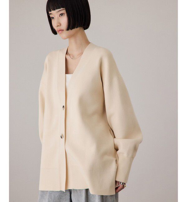 ADAM ET ROPE'「【サステナブル】マルチwayリボンミドルカーディガン」|カーディガン|