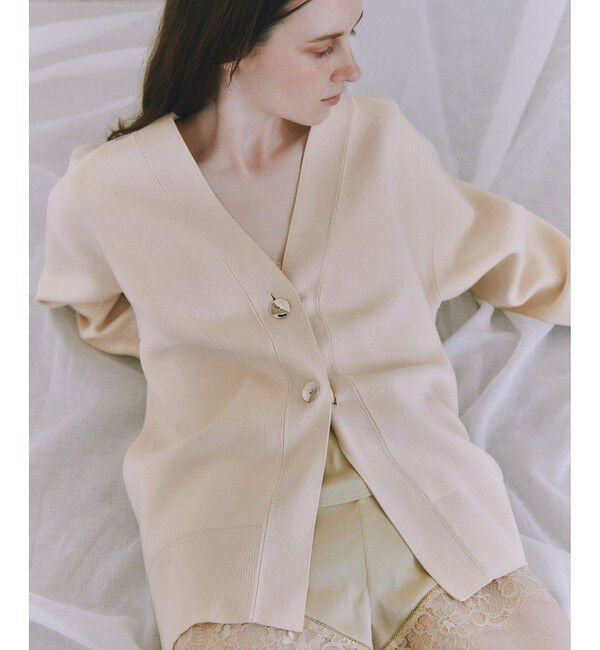 ADAM ET ROPE'「【サステナブル】マルチwayリボンミドルカーディガン」|カーディガン|